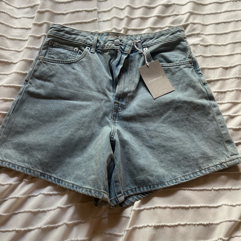 Everlane A-Line Denim Shorts NWT